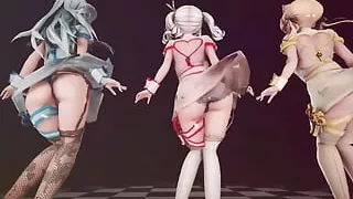 Mmd R-18 Anime Girls Sexy Dancing Clip 375