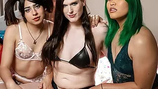 Trans Dom Roxxie Moth Tests Out Her Two New Subs