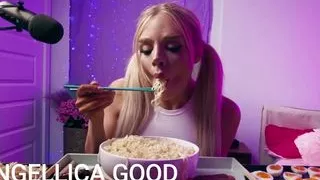 Mukbang Hottie Is Hungry For Cock TransAngels