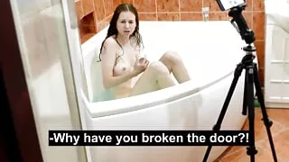 I caught my roommate in the bathroom filming a strange video.