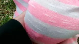 Fat udders beat red in the forest