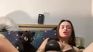 Big Titty Goth Fucks Her Tight Little Ass For The First Time