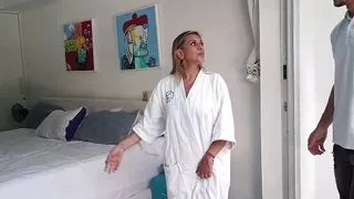 Mara invites Cris_LaCobra to her bedroom to fuck him very well
