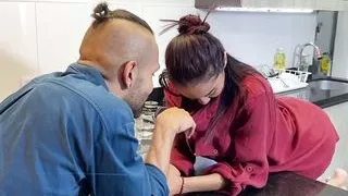 My Big Dick Boyfriend Fucks Me In The Kitchen Part 1