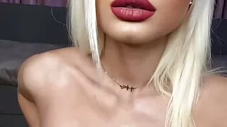 Hot Blonde Home Alone and Horny