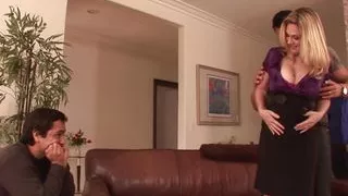 Cuckold Helps His Wife Angela Attison Get Ass Fucked and Creampied