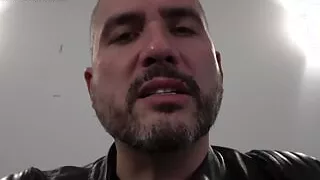 POV handjob by leather gloved Master PREVIEW