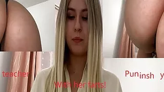 Nipsandstrips Teacher Punish Naughty Student with Her Farts