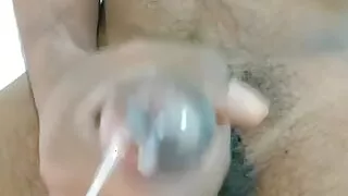 At365 Masturbation and flying cum watching porn