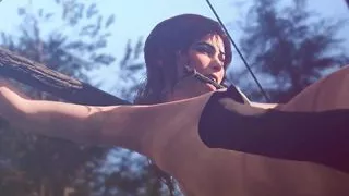 Lesbian Sex with Tied Lara Croft