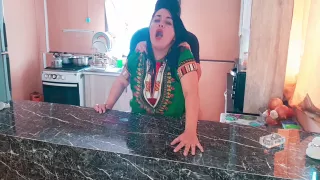 Stepson Surprises His Indian Stepmother With A Hot Fuck In The Kitchen