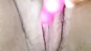 Touching My Pink Clitoris with My Mini Bullet Vibrator