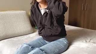 I invite my neighbor to my house and we end up doing intense scissoring and an intense 69.