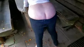 Slapping her tits for the evening