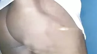 Ebony BBW Riding Cucumber