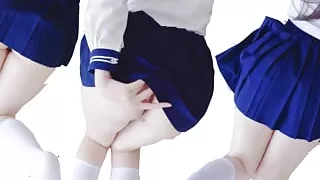 The schoolgirl is taken home by the teacher for tutoring, and the huge dick gets hard and Sexual penetration