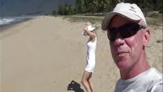 Blowjob on the beach