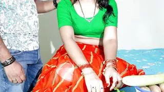 Priya bhahbi flirts enjoying devar and with cucumber and fucked hard in closeup in Hindi audio