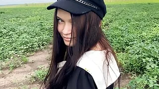 POV Stepsister Plays With My Dick And I Cum In Her Panties