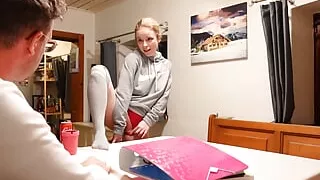 Holiday visit from stepbrother! My depraved pussy just wanted his cock!