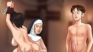 Summertime Saga - Cookie Jar - All Sex Scenes Only - Sister Angelica #9 Part 3