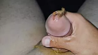 Squirting everything.