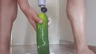 My favorite vegetable, a big wet cucumber