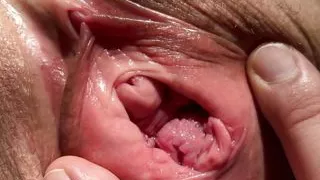 Licking Pussy after peeing. Female Orgasm Close-up.