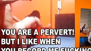 Mature woman let me record her while I fucked her, as soon as I saw her alone we had quick sex until we fucked in the bathroom and she took the cumshot