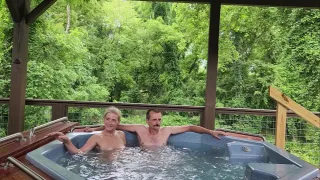 Blonde Milf Wife Relaxing In The Hotub Great Blow Job And Hot Tub Sex