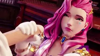 League of Legends Porn Serafina Blowjob Rule34 3D Hentai
