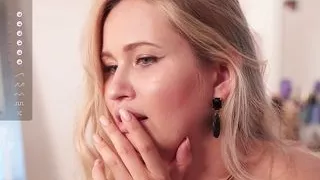 Beauty with big tits masturbates with a vibrator inside