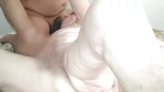 Grandma Angela takes him up the ass. Angela's tight ass.