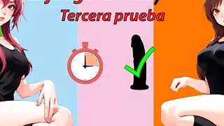Spanish Roleplay JOI. Third test for masturbation. Squirt games.