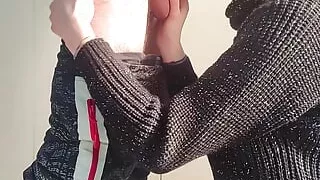 Deep throat and cumshot after a month of quarantine!