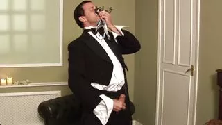 Rich Ebony Sucks a Hard Cock Before Riding It Cowgirl Style