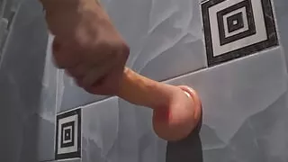 Husband trains petite wife's holes before MMF with double penetration