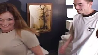 Horny Zoey gets fucked in reverse cowgirl pose