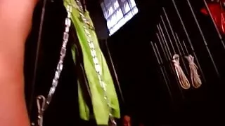 Mistress in Latex Enjoys Watching Instructed Obedient Slaves