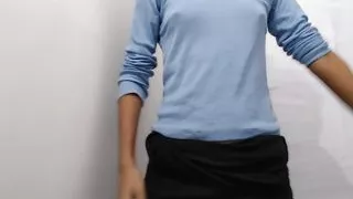 Hot cute girl squinting ???? fingering and playing with her pussy