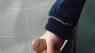 Hot jerk off in shower