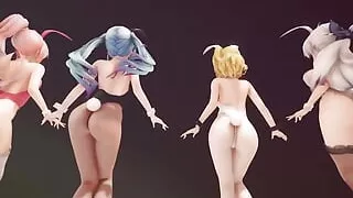 Mmd R-18 Anime Girls Sexy Dancing Clip 381
