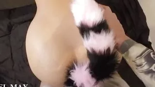 Sexy Asian Fox Gril Anal Plug and Fuck POV