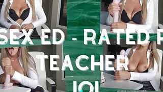 Teacher Scarlet on session, get ready to cum as she gives you JOI