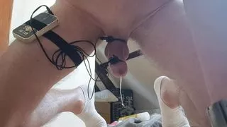 E-stim et prostate dripping