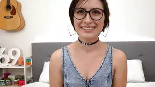 Slutty amateur deepthroat gal gets fucked after casting