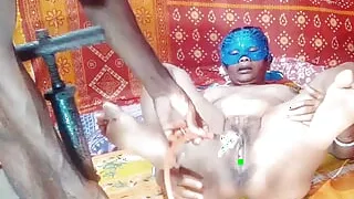 pumper My father-in-law gave air to my pussy with a nomita Bengali