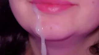 Closeup Sensual Blowjob Oral Creampie