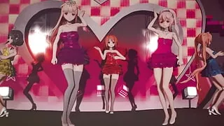 Mmd R-18 Anime Girls Sexy Dancing (clip 25)