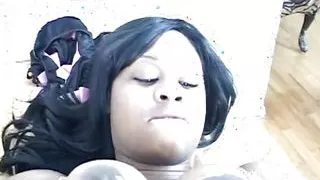 Curvy ebony teen getting her pussy fucked